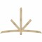 Ekena Millwork Alberta Rough Sawn Timber Gable Bracket, Douglas Fir, 84"W x 53"H x 4"D x 4"F, 15/12 Pitch GBW084X53X0404ALB00RDF - alternate 1